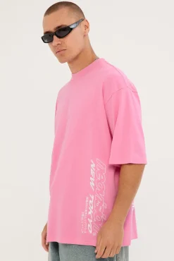 Stratus Street Super Heavy Tee Pink