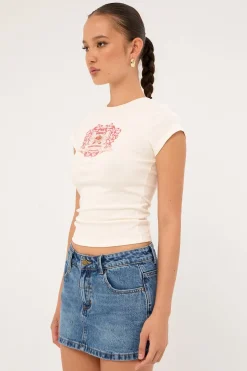 Strawberry Market Baby Tee White
