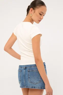Strawberry Market Baby Tee White
