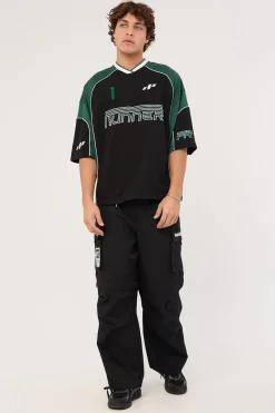 Striker Jersey Black Emerald