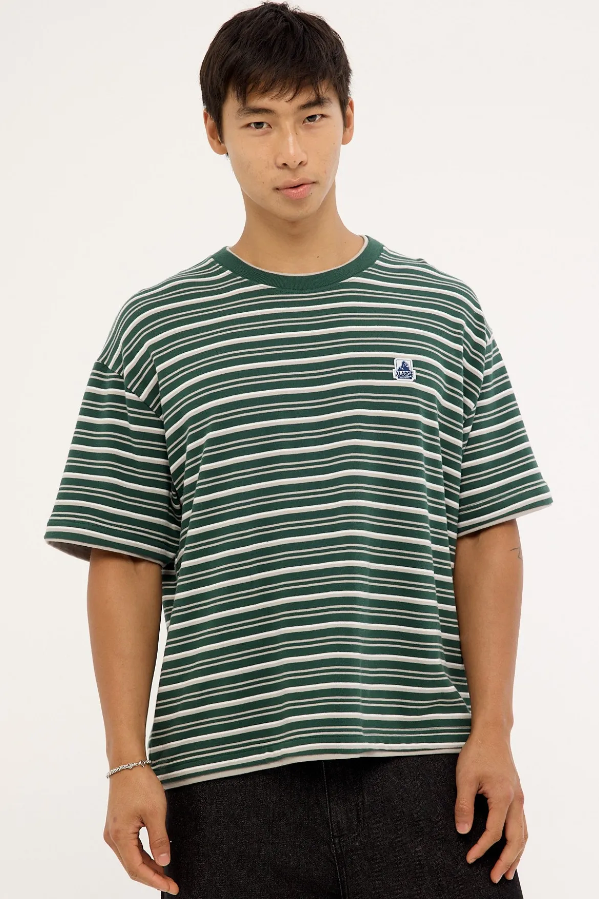 Stripe Layer Gorilla Fit Tee Eden