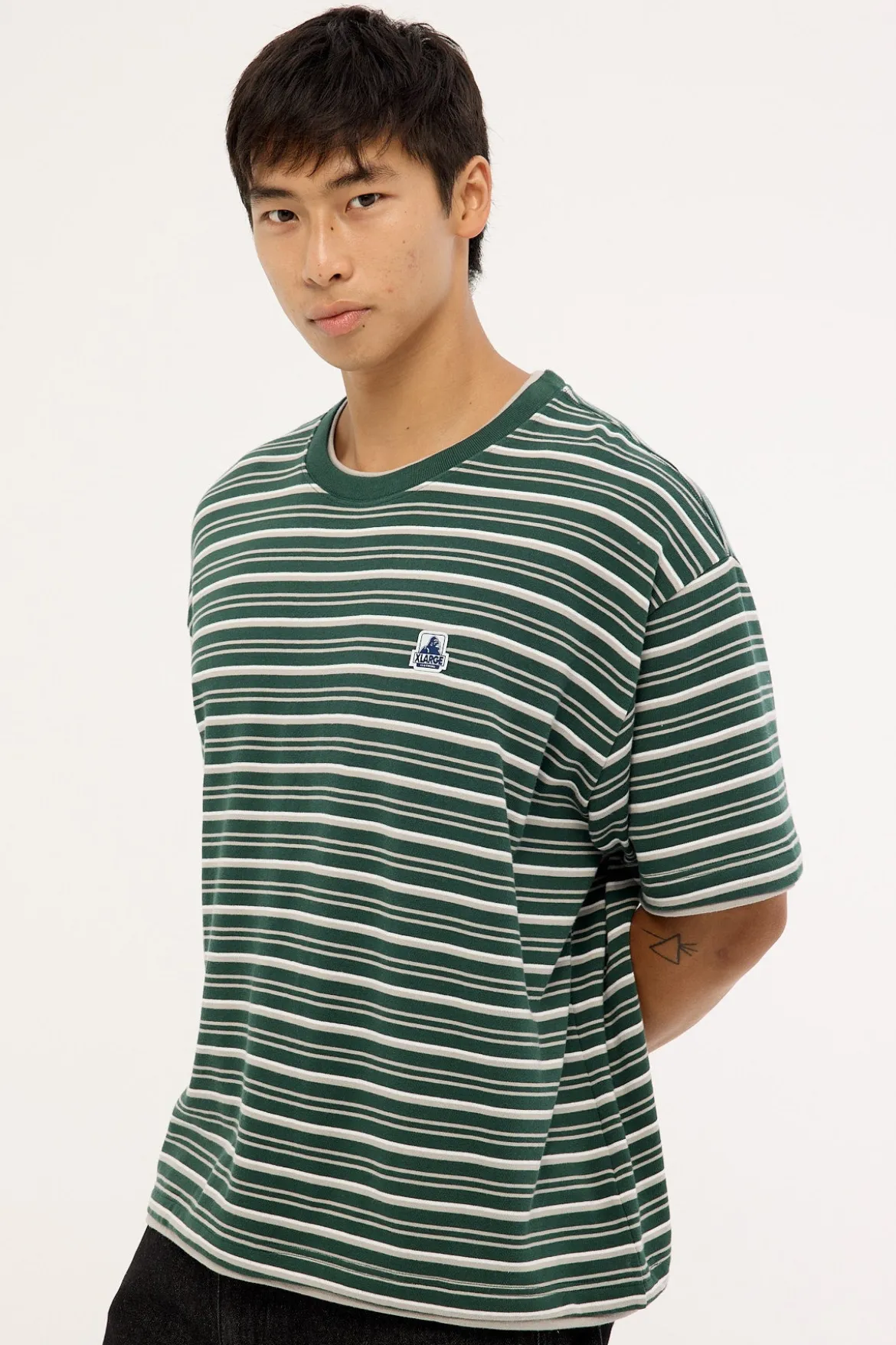 Stripe Layer Gorilla Fit Tee Eden