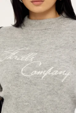 Studio Issue Knit Sweater Light Grey Marle