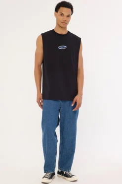 Subside Merch Fit Muscle Tee Black