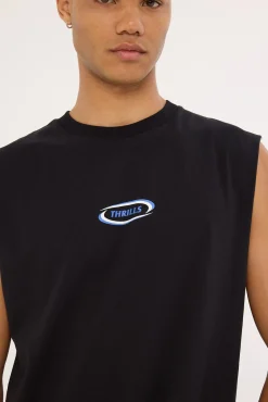 Subside Merch Fit Muscle Tee Black