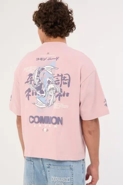 Sumi Cropped Heavyweight Easy Tee Purple Haze