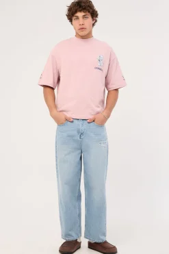 Sumi Cropped Heavyweight Easy Tee Purple Haze