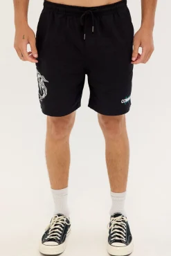 Sumi Elastic Waist Short Black