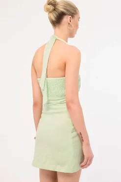 Sundae Linen Mini Dress Mint