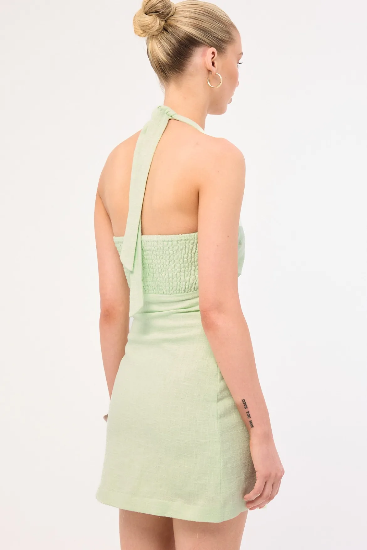 Sundae Linen Mini Dress Mint