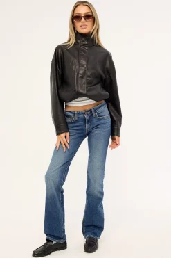 Superlow Boot Darted Denim