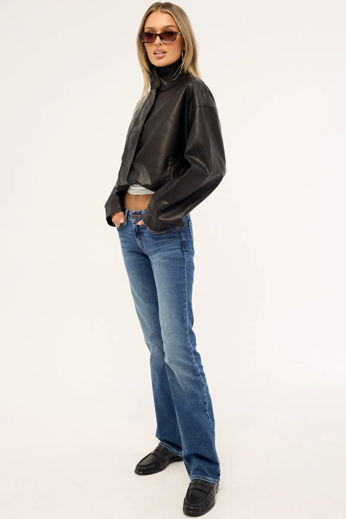 Superlow Boot Darted Denim
