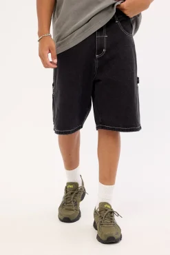 Superstition Biggest Slacker Baggy Carpenter Short Aged Black