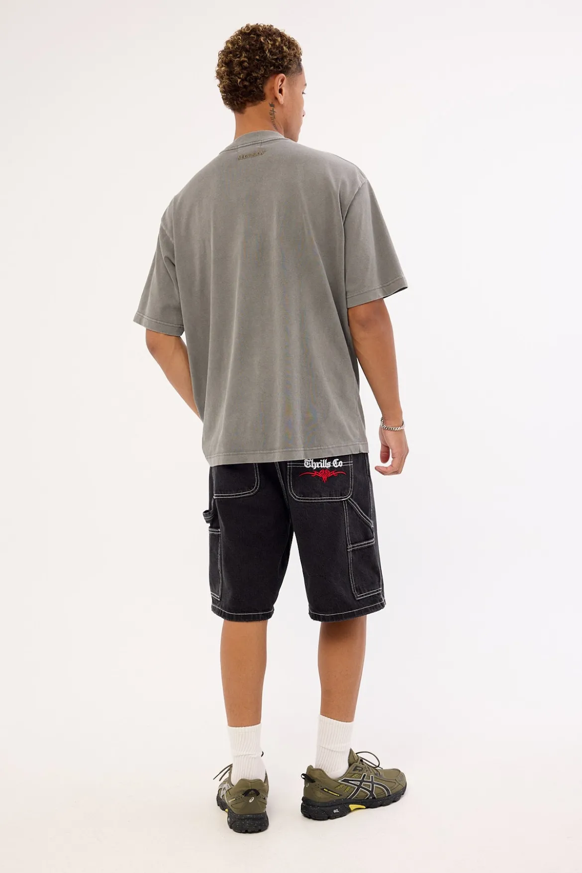 Superstition Biggest Slacker Baggy Carpenter Short Aged Black