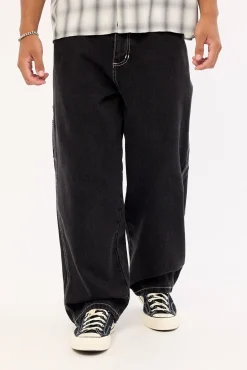 Superstition Biggest Slacker Baggy Carpenter Jean Aged Black