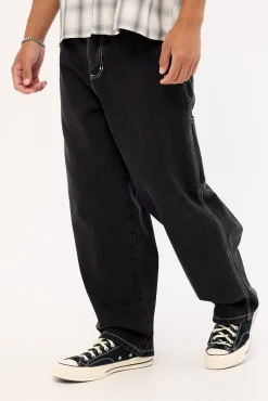 Superstition Biggest Slacker Baggy Carpenter Jean Aged Black