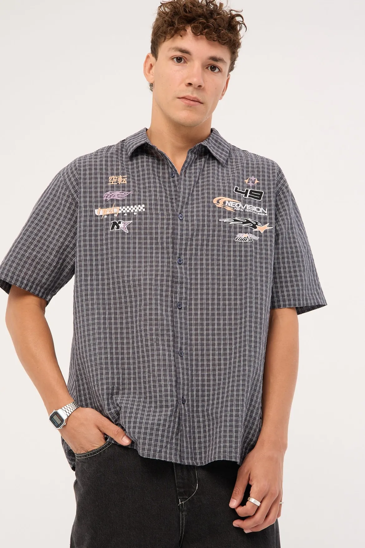 Surge Oversize Short Sleeve Shirt Black