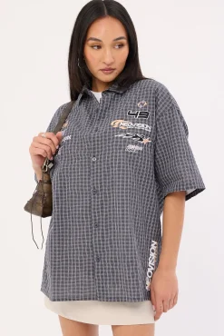 Surge Oversize Short Sleeve Shirt Black