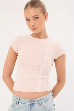Suspended In Time Club Tee Mauve Chalk