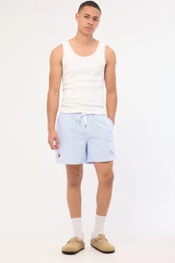 Swallows Cotton Short Blue Stripe