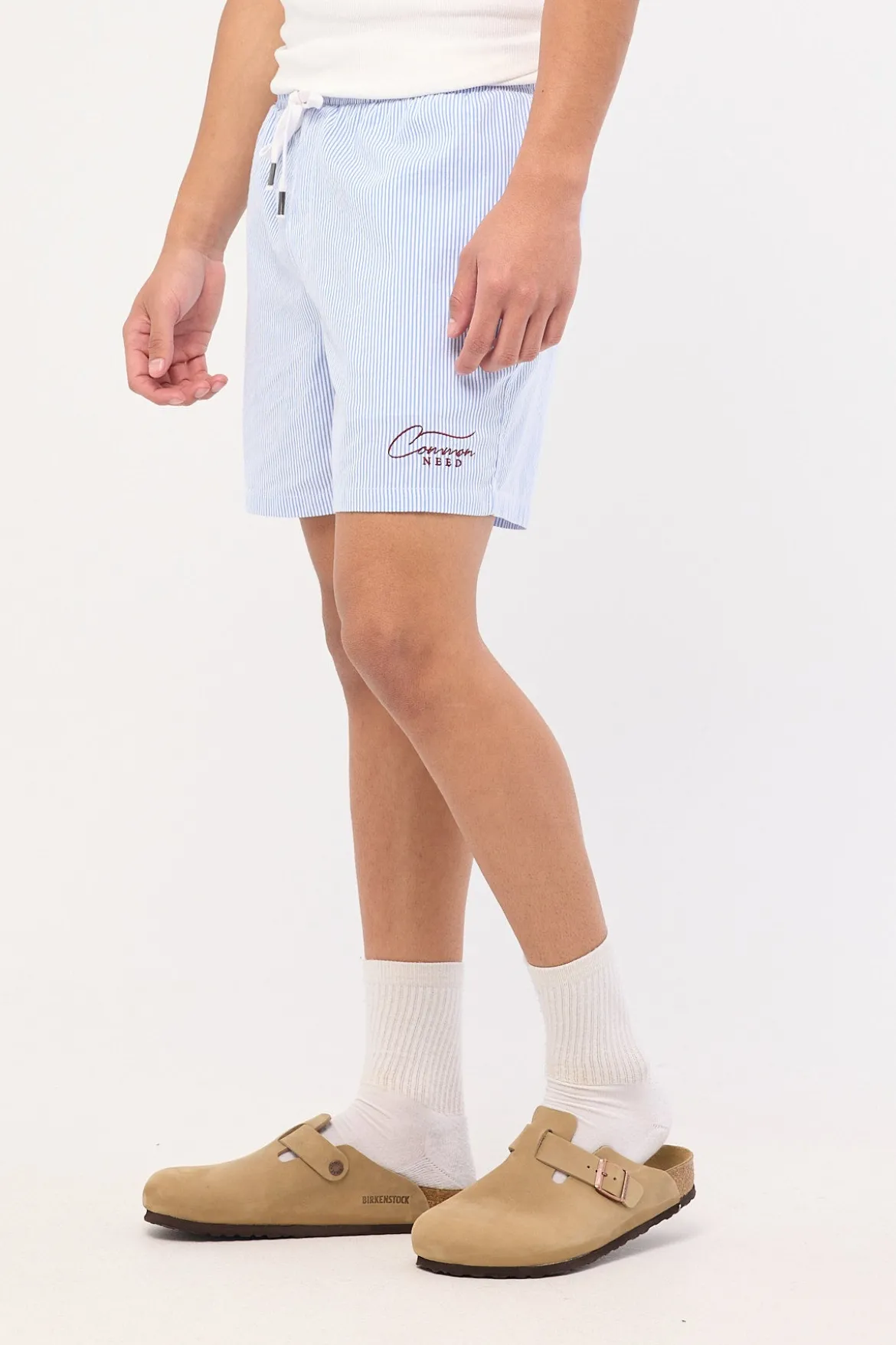 Swallows Cotton Short Blue Stripe
