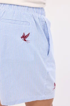 Swallows Cotton Short Blue Stripe