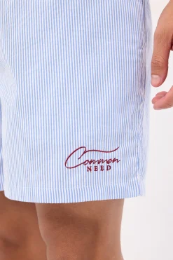 Swallows Cotton Short Blue Stripe