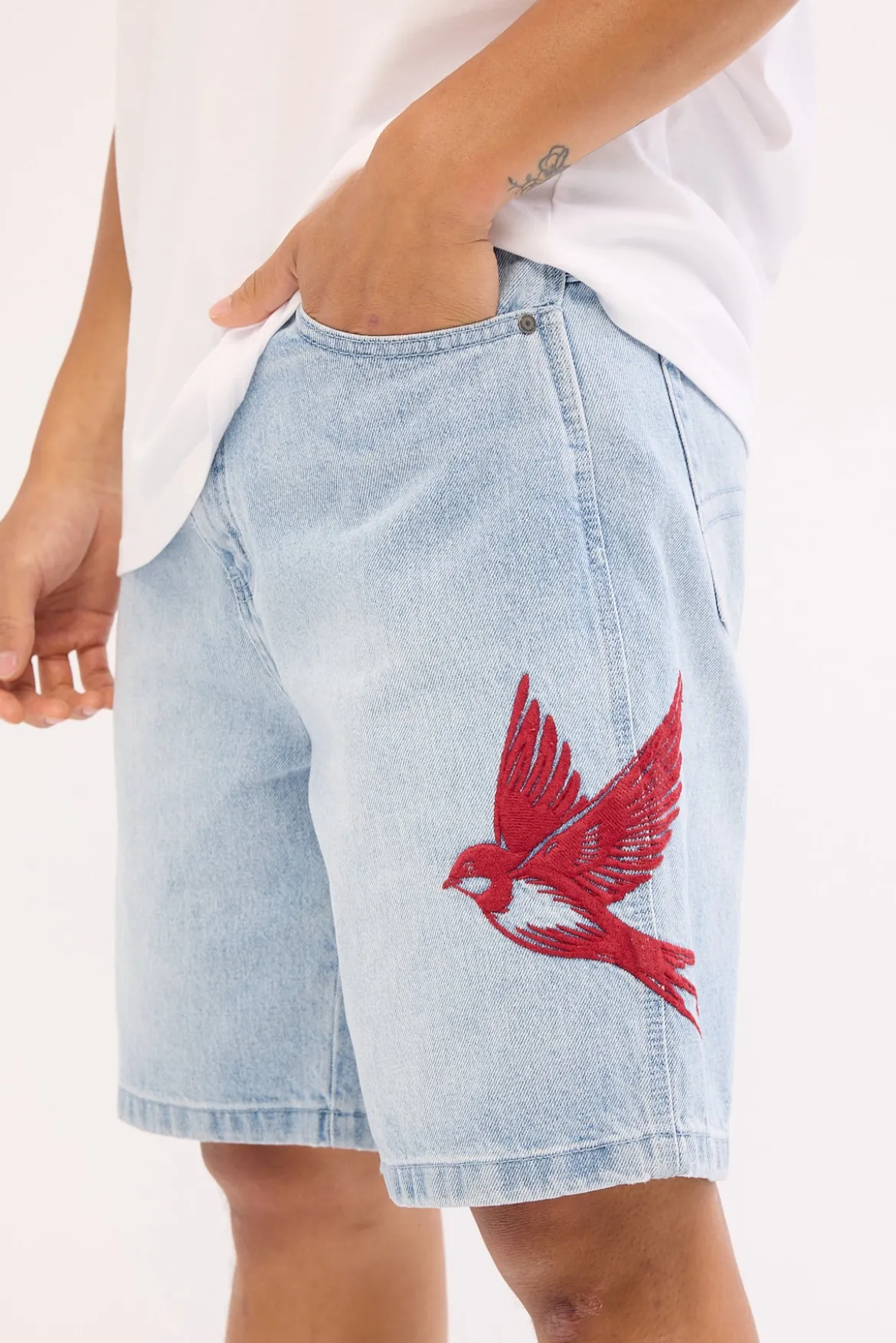 Swallows Denim Jort Haze Blue Denim