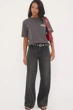 Sweeper Jean Dirty Black