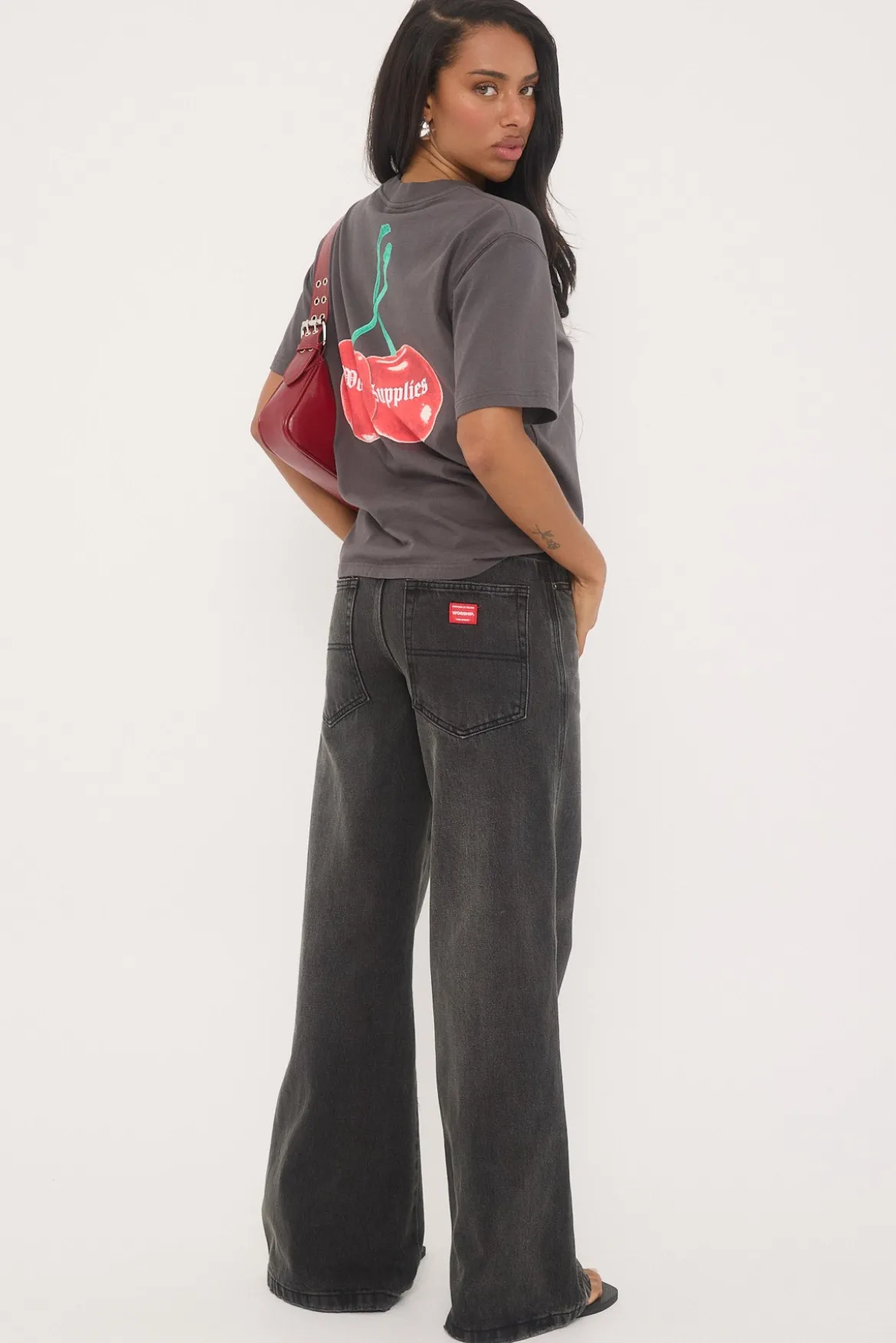 Sweeper Jean Dirty Black
