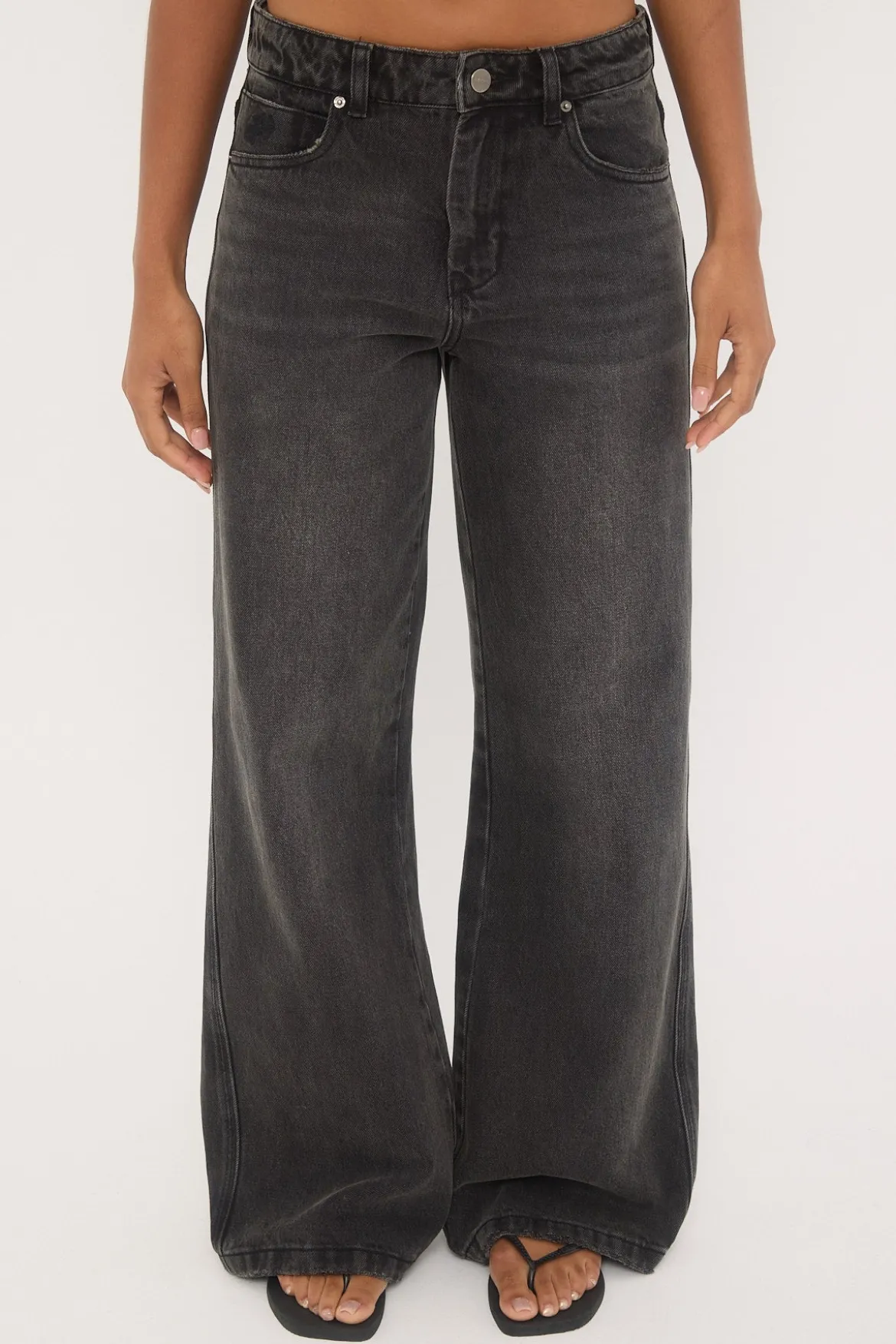 Sweeper Jean Dirty Black