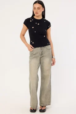 Sweeper Jean Dirty Grey