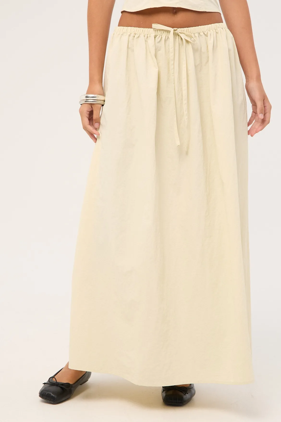 Sweet Escape Maxi Skirt Oyster