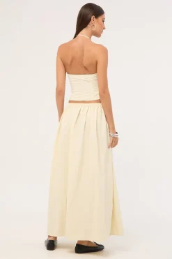 Sweet Escape Maxi Skirt Oyster