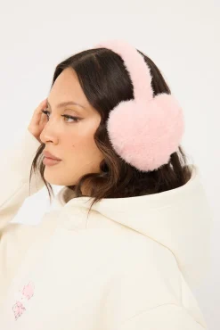 Sweet Hearts Ear Muffs Pink