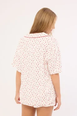 Sweet Sundays Sleep Top White