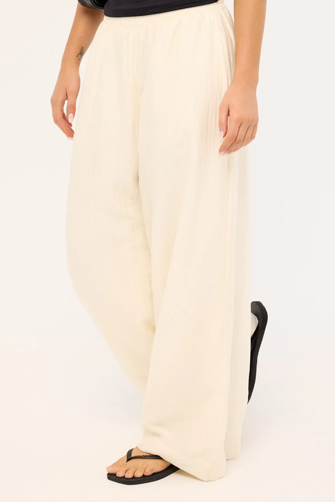 Sylvie High Rise Pants Cream
