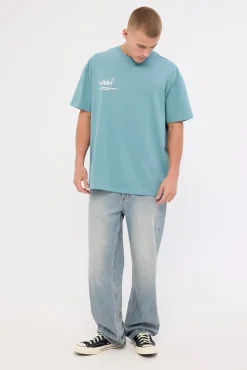 Syndicate Box Fit Tee Dusk Blue