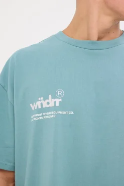 Syndicate Box Fit Tee Dusk Blue