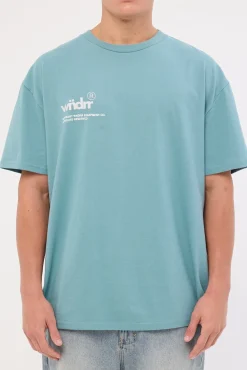 Syndicate Box Fit Tee Dusk Blue