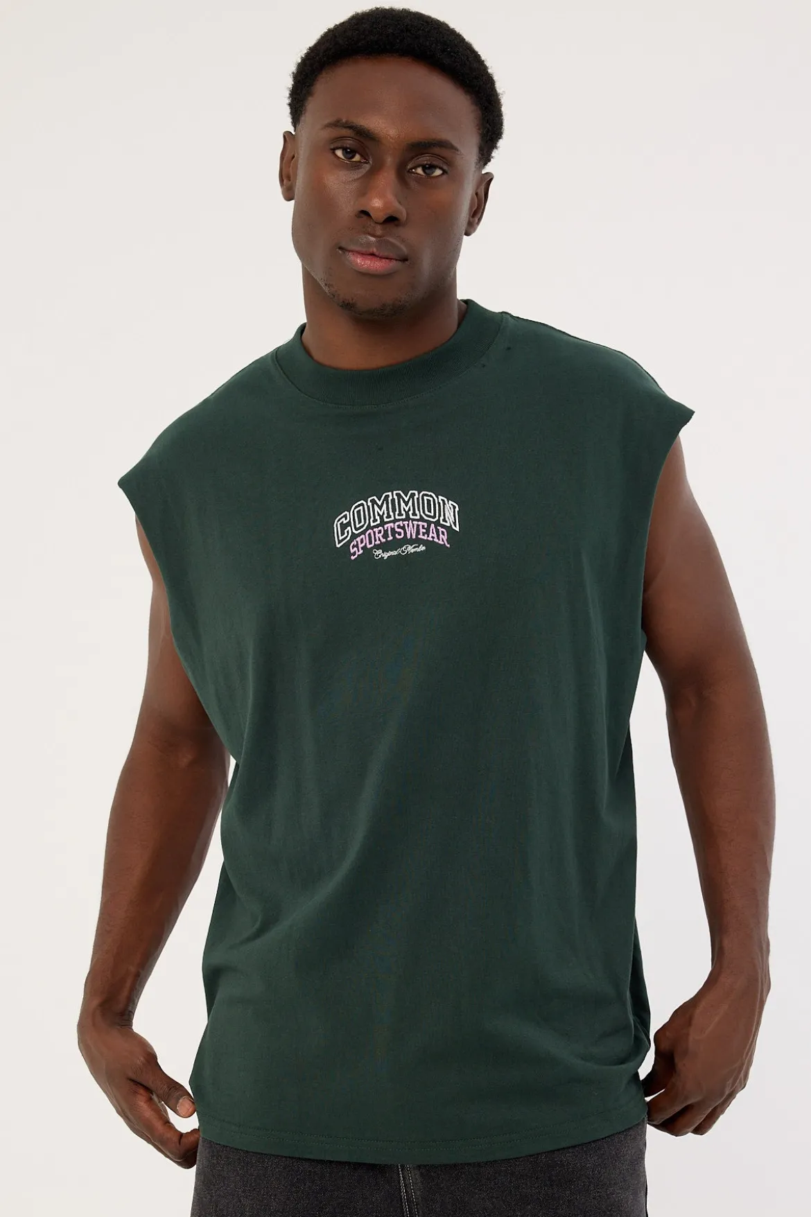 Tackle Muscle Tank Dark Green