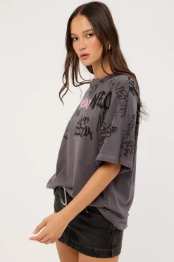 Tagger Relaxed Tee Washed Black