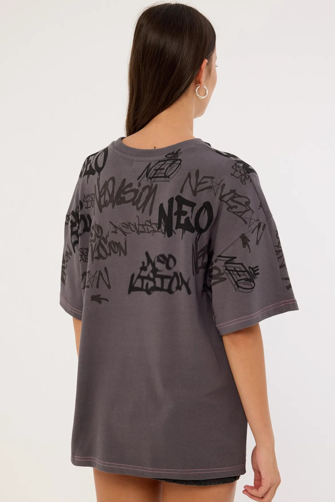 Tagger Relaxed Tee Washed Black