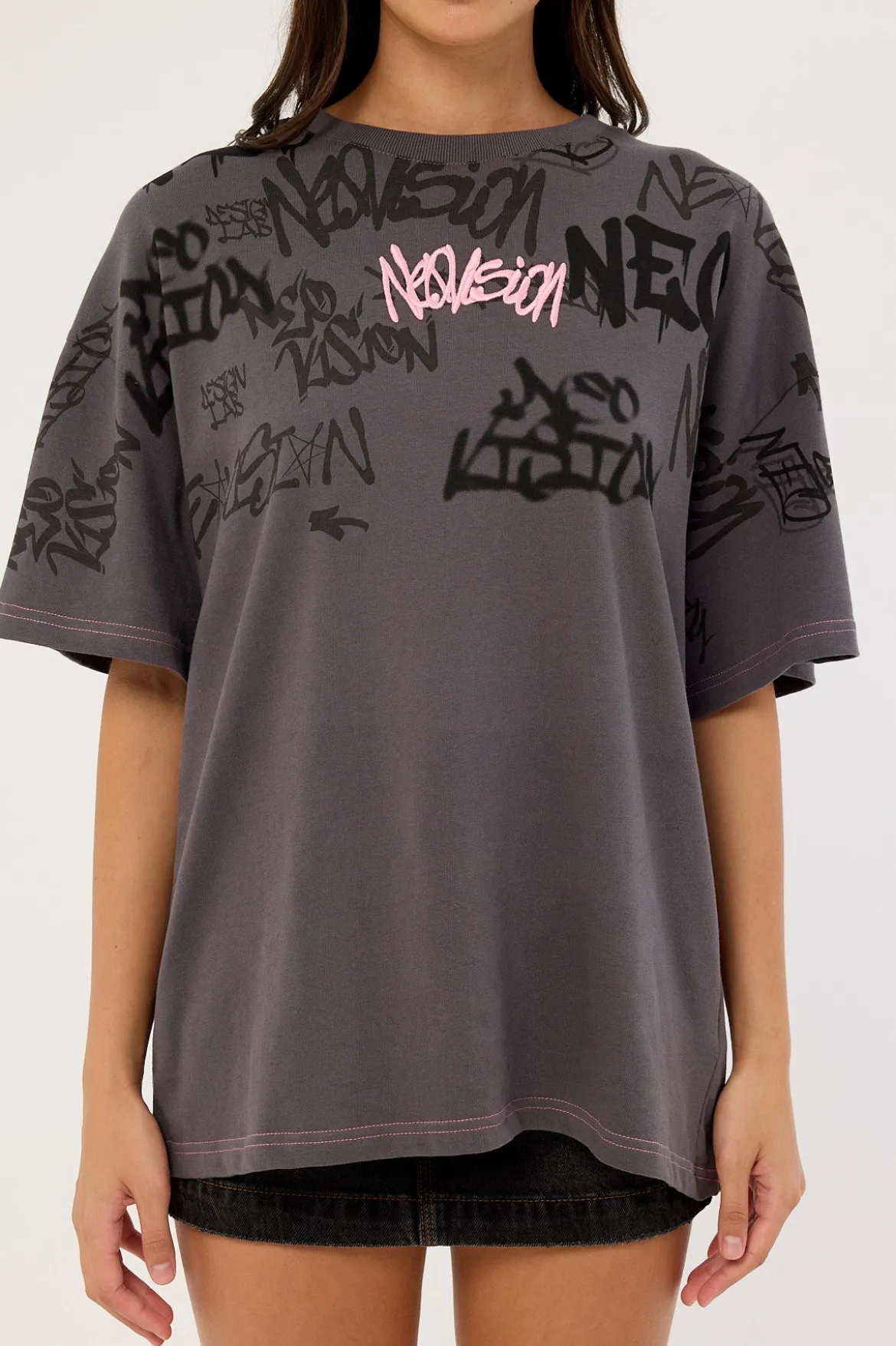 Tagger Relaxed Tee Washed Black