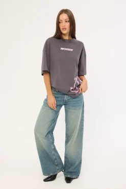 Tagging Streets Heavyweight Relaxed Tee Navy