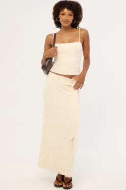 Tahlia Lace Cami Top Cream