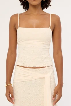 Tahlia Lace Cami Top Cream