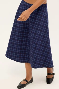 Takara Skirt Midnight Check Blue