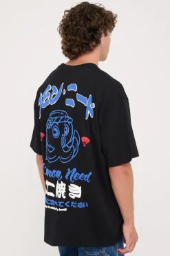 Takoyaki Heavyweight Boxy Tee Black