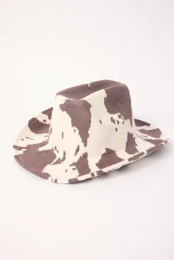 Tallow Cowboy Hat Brown Print